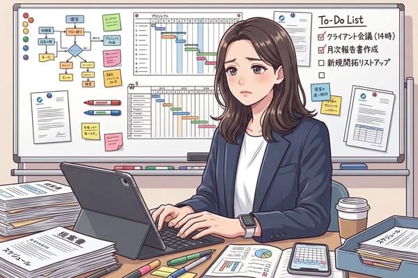 忙しい女性